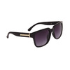 Sunglasses -Square Lens Metal Temple Accent